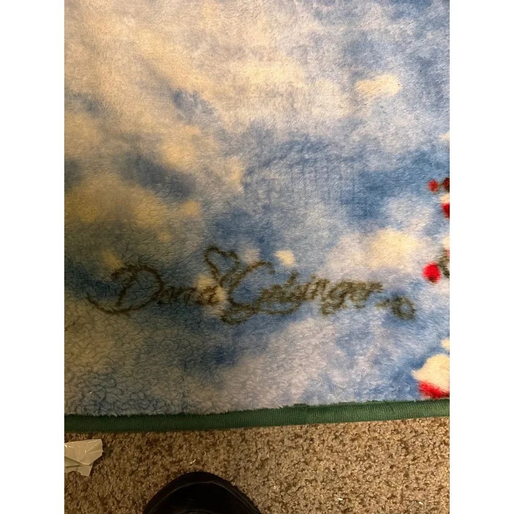 Donna Gelsinger Snowman Cardinal Christmas Fleece Throw Blanket 48x64 Holiday